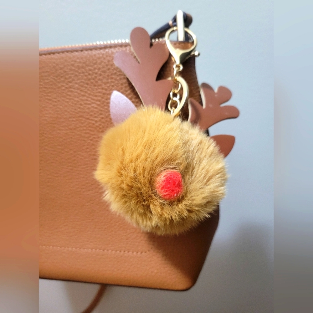 Bag charm- festive reindeer
